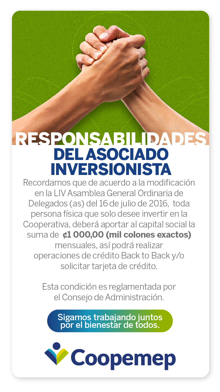 Resposabilidades del asociado